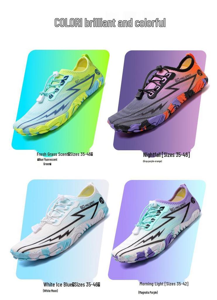 Unisex Cross-Border Trekking, Mountaineering, and Swimming Shoes: Versatile Five-Finger Water Shoes for Sports and Fitness
