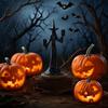 Halloween Witch Sculpture Candle Stand With  Base Durable Resin  For  Party