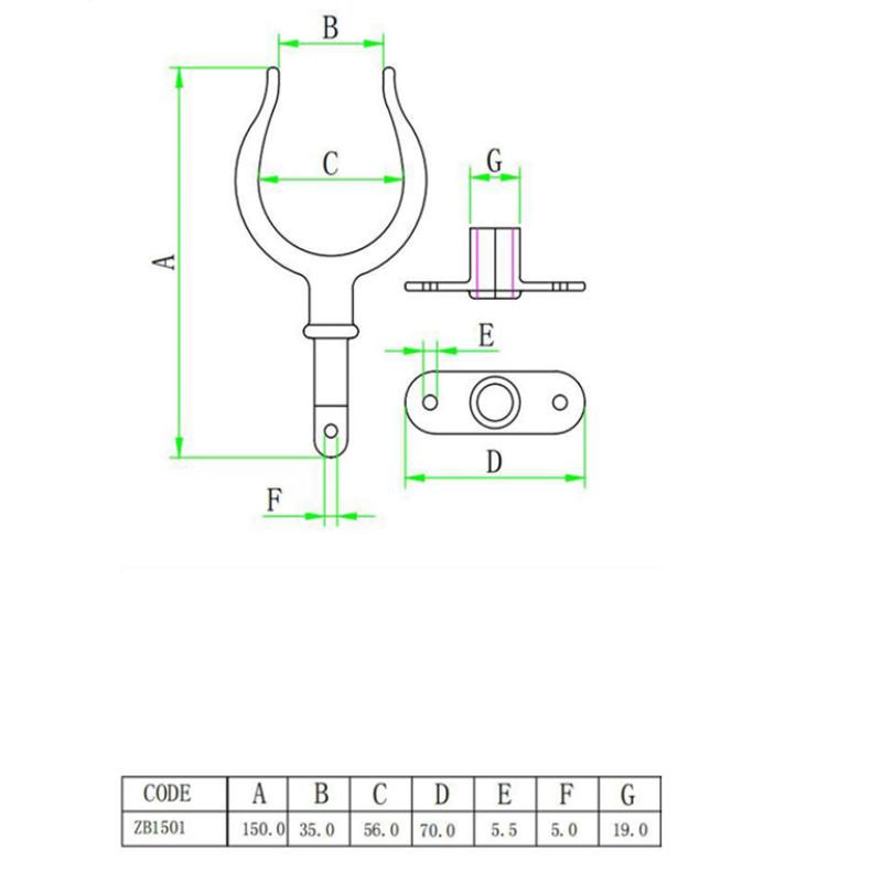 Stainless Steel 316 Paddle Fork 