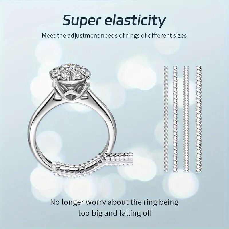1PCS Invisible Ring Size Adjuster Transparent Spring Phone Ring Universal Men and Women Transparent Winding Coil