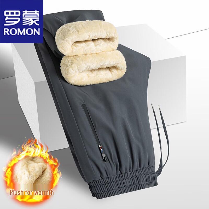 ROMON Men's Fleece Lined Casual Pants