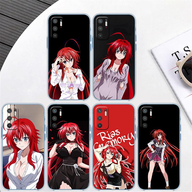 BH37 Rias Gremory Transparent Phone Case for Motorola Moto G7 G8 G9 G84 G85 G73 G24 G15 Z2 Play Power Plus