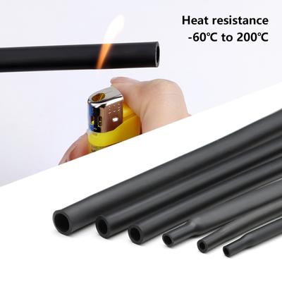 1~10mm Insulated Sleeve 1.7:1 Shrink Ratio Silicone Heat Shrink Tube Heat-resistant Sleeving Wire Cable Protect Wrap 1~10Meters