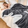 (Super King, Grigio) Coperta Pesante Spessa Copriletto Singolo Doppio King Size-Calda Soffice per Inverni Estremi