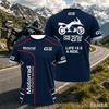 T-shirt a maniche corte da motociclista da uomo Stampa Grafica Biker Strada di Montagna Moda Girocollo T-shirt Casual Quotidiana Street Atletica Vestibilità Larga Top Maschili