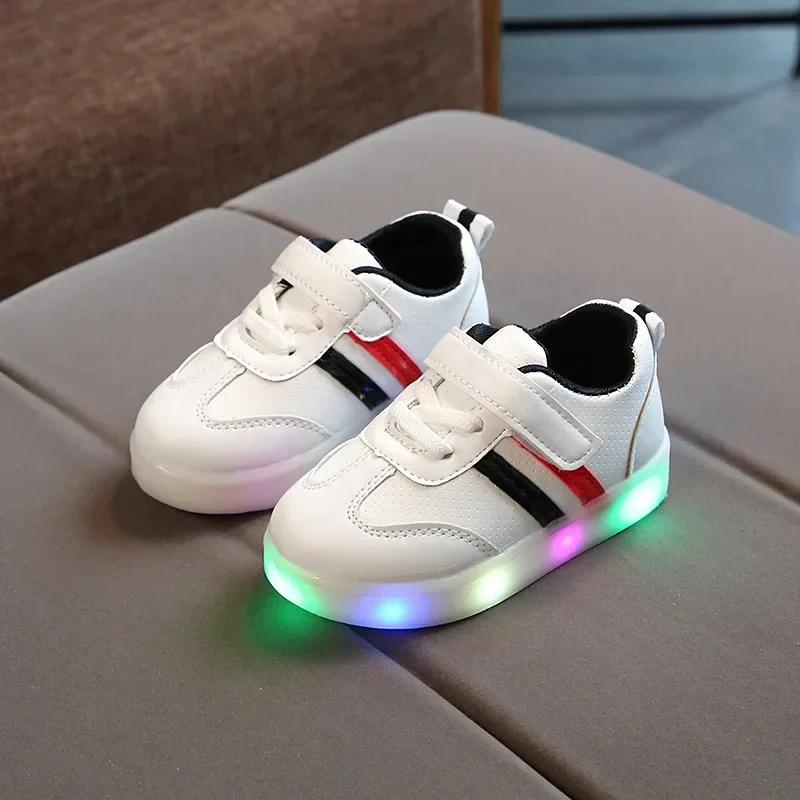 

Children Led Shoes Boys Girls Lighted Casual Sneakers Glowing Shoes For Kid Sneakers With Luminous Sole Running Shoes Luminous 24