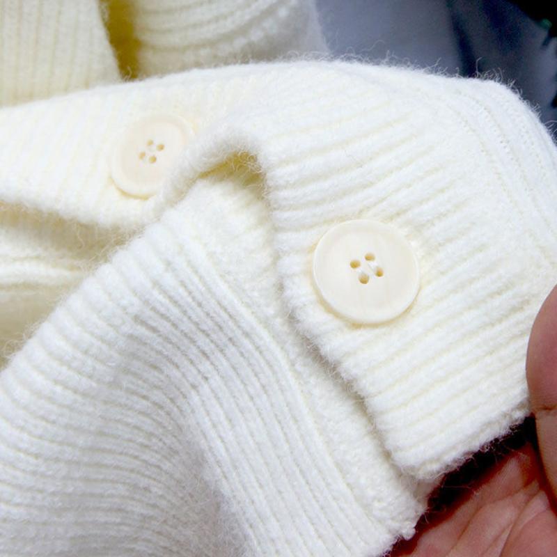 Autumn Winter Male Loose Casual Solid Color Cardigan Sweater Lhomme Simple All-match Knitting Coat Top Men V-neck Jacket Outwear