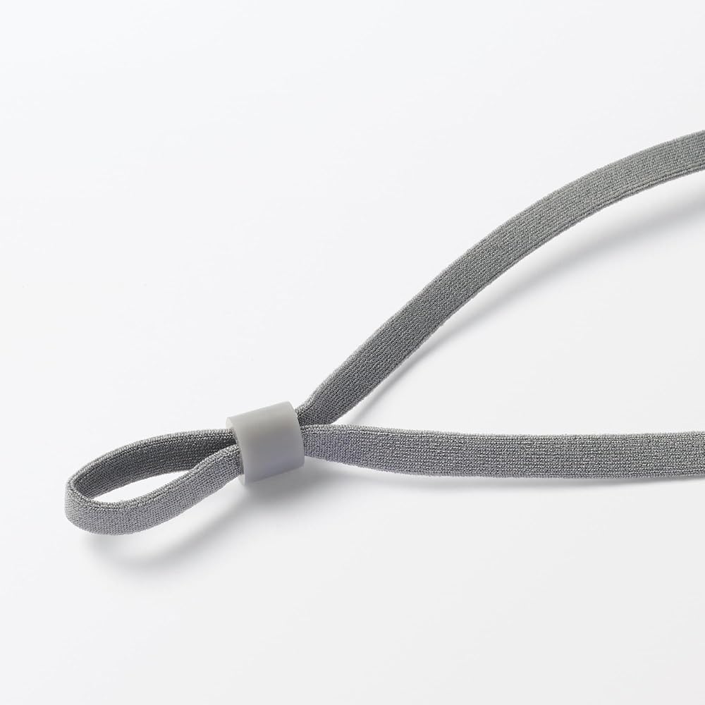 MUJI Cotton Blend Travel Eye Mask - Dark Gray - Approx. 9.5×20cm