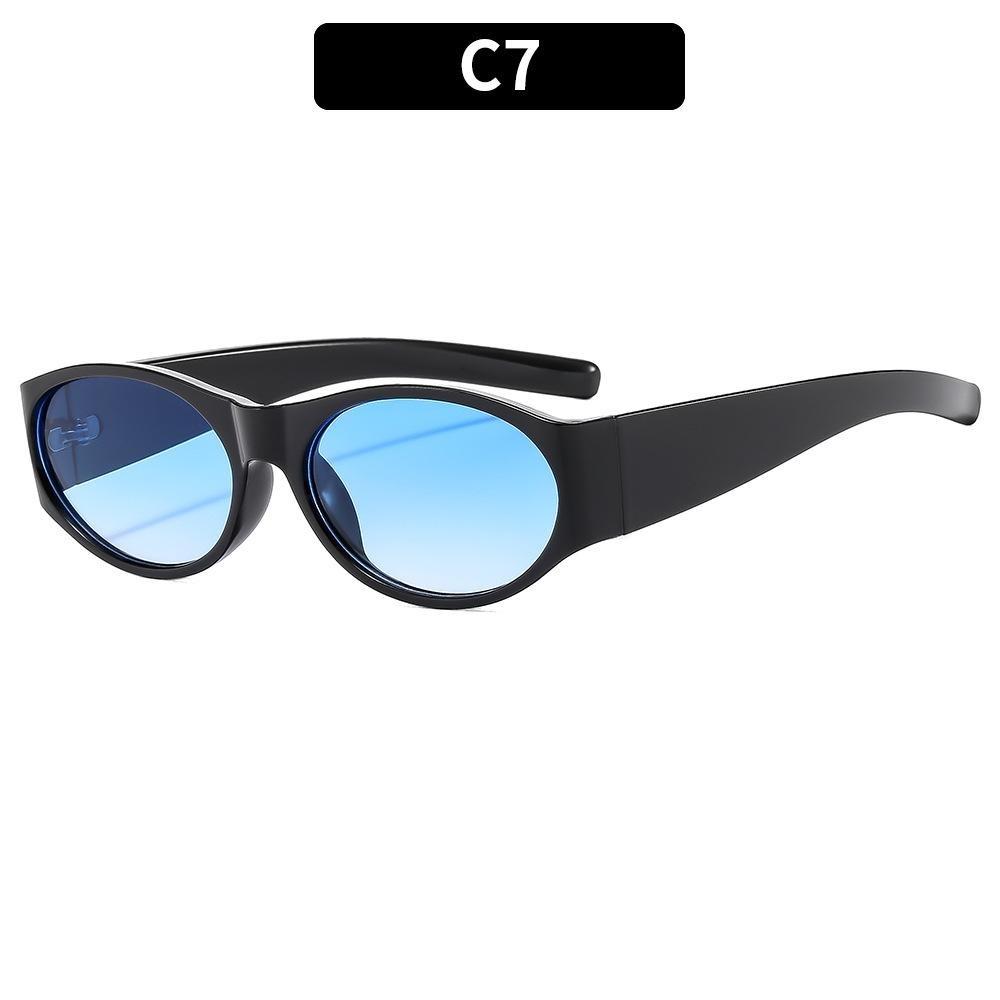 Retro Küçük Oval Çerçeveli Güneş Gözlüğü Kadın Moda Siyah Güneş Gözlüğü Moda Erkek Güneş Gözlüğü Gözlük UV400 Oculos De Sol