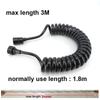 3meter Max Length Black White Soft Flexible Spring Shower Head Telephone Water Tube Hose Pipe for Toilet Bidet Sprayer Bathroom