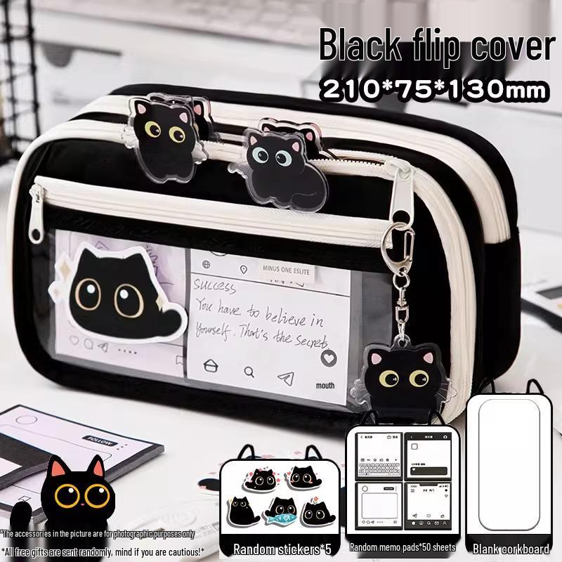 Girls' Nine-Layer Large Capacity Pencil Case - New Trendy Stationery Box for School Students
