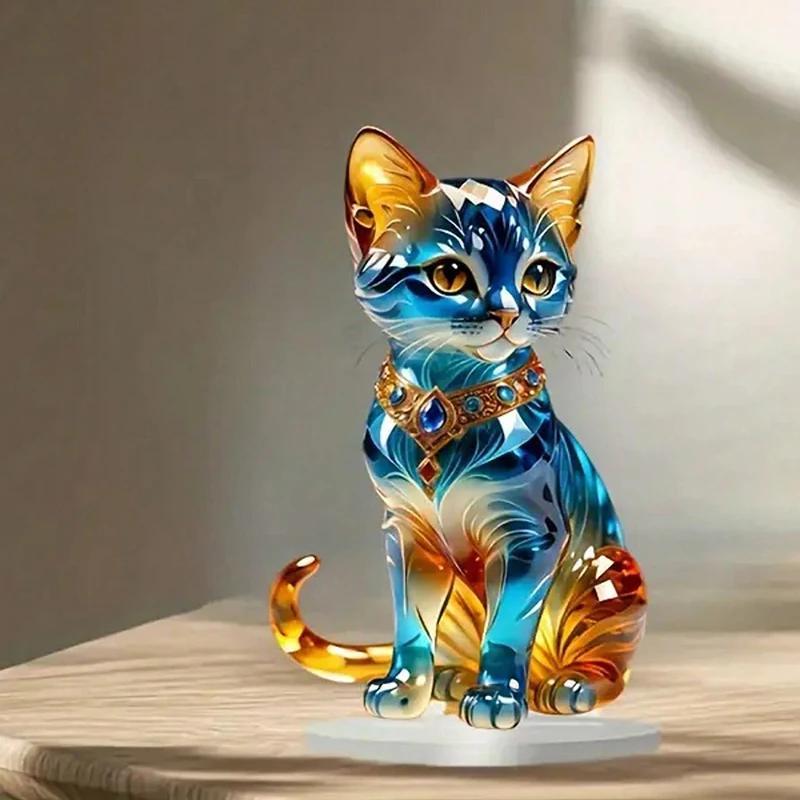 Elegant Exotic Cat Table Decoration Sculptures Home And Office Decorations Classic Animal Themed Thanksgiving Decorations 2026