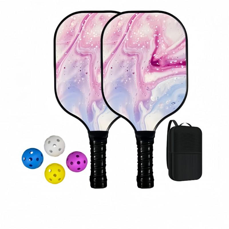 Lightweight Fiberglass Pickleball Paddles Full Set Training Equipment