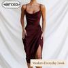 Rochii Casual de Damă la Modă pentru Vară Primăvară, Culoare Uni, Imprimeu, Decolteu în V, Fără Mâneci