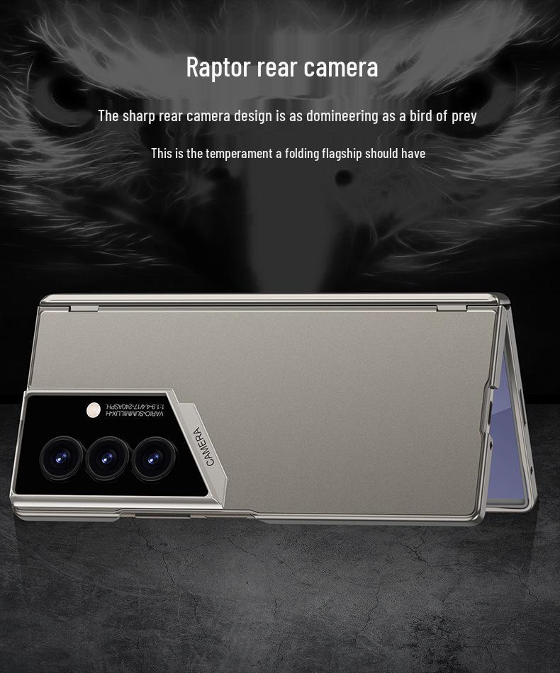 Samsung Z Fold7 Ultradünne Raptor Magnetisches Scharnier Hülle mit Integrierter Folie