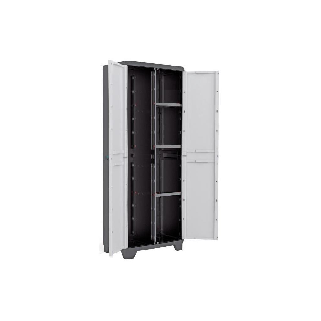 ML-Design multifunctionele kast met 2 deuren en 8 vakken, hout, wit