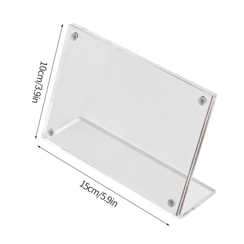 Acrylic Photo Frame Transparent Magnetic Picture Frame Kpop Photocard Holder Cadre Photo Idol Card Display Stand Room Decor
