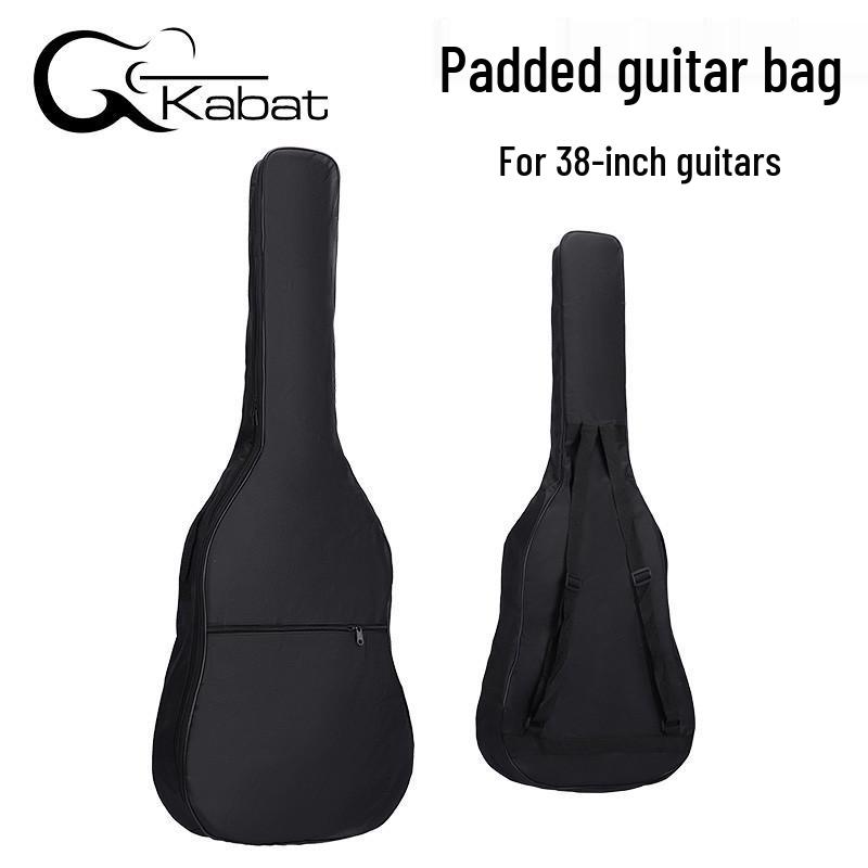 38-Inch Padded Guitar Backpack with Double Shoulder Straps for Folk and Classical Guitars, Customizable Logo