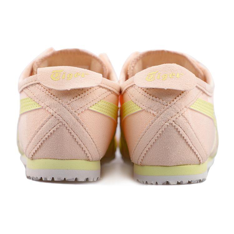 ONITSUKA TIGER Mexico 66 Slip-On Υφασμάτινα Συνθετικό Δέρμα Άνετα Ελαφριά Χαμηλά Casual Παπούτσια Γυναικεία αθλητικά Ροζ 1182A087-701