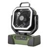 40000mAh Rechargeable Camping Fan with LED Light Remote Control 4 Speeds Timer Hanging Hook Portable Outdoor Tent Fan