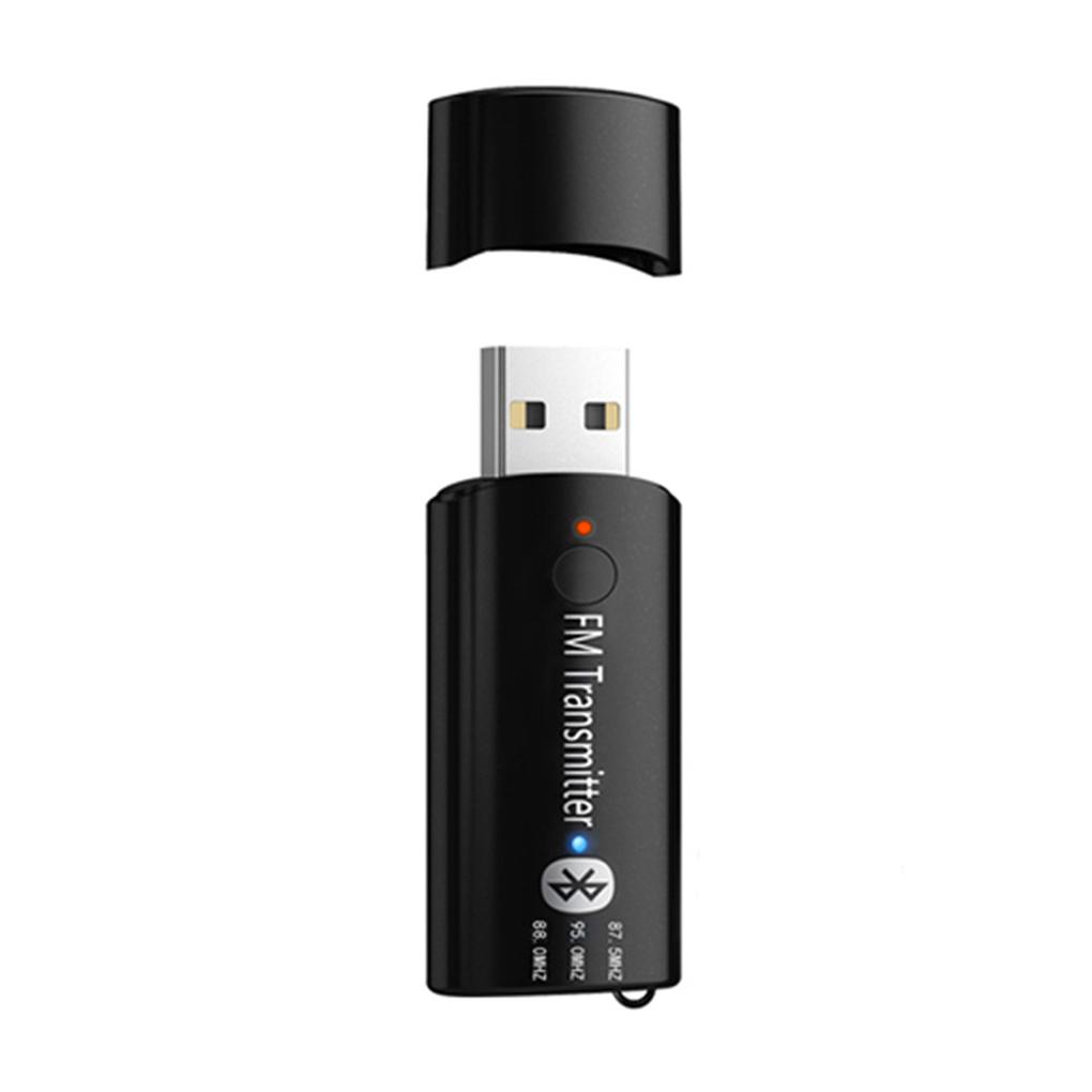 USB 5.0 Аудио Автомобильный Адаптер Радио Беспроводная Музыка MP3 Плеер с Микрофоном черный/белый чёрный