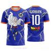 Men Dragon Ball T-Shirt Frieza Buu Graphic Print Summer Short Sleeve