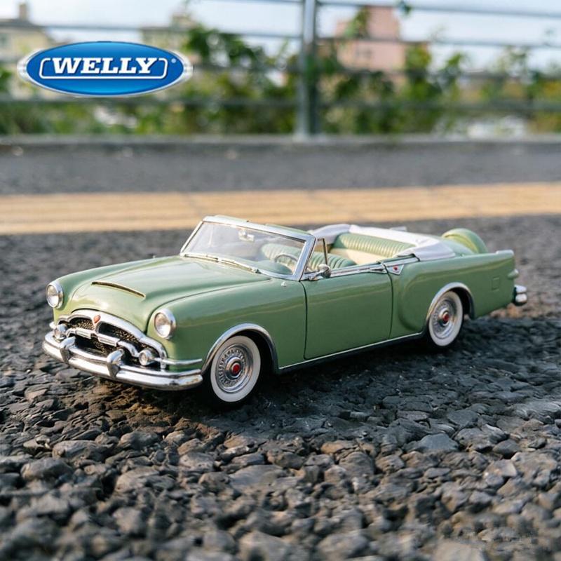 Welly 1:28 1953 Packard Caribbean Alloy Luxy Car Model Diecast Metal Classic Old Sports Vehicles Car Model Collection Kids Gifts