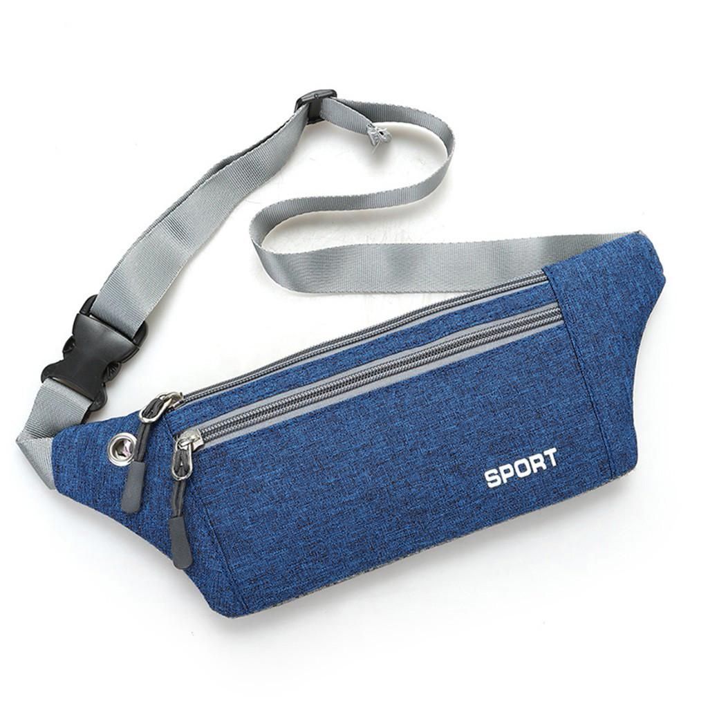 Women Men Multi-function Pockets Outdoor Sport Leisure Messenger Waist Packs Bag