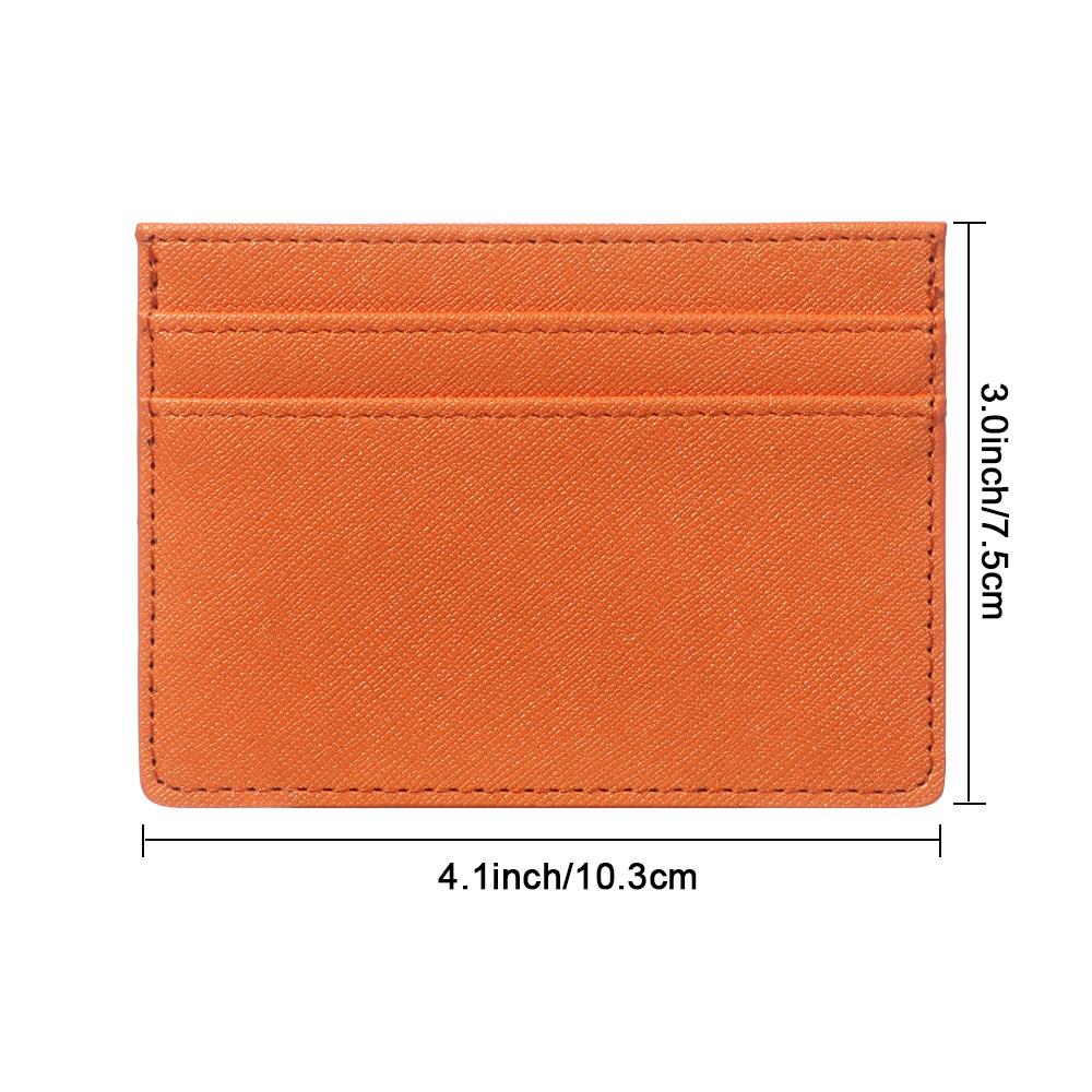 Women Credit ID Card Double Sided Bank Card Coin Pouch Business Wallet Slim Card Holder Case Bag