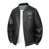 New large size spring and autumn soft leather jacket men's fashion casual stand-up collar slim trend pu leather jacket men