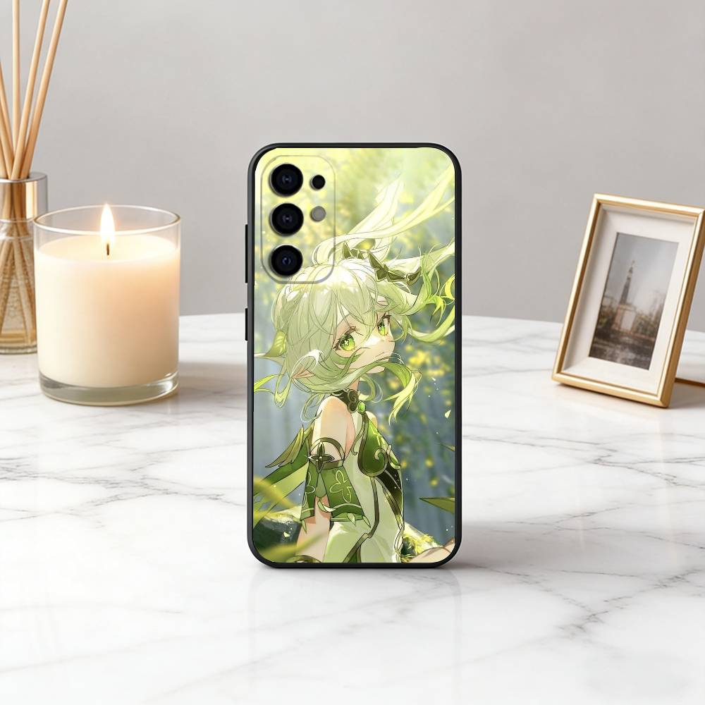 

G-Genshin N-Nahida I-Impact-ngi-es Phone Case Black Silicone Soft For Samsung S25,S24,S21,S22,S23,S30,Ultra,S20,Plus,Fe,Lite Samsung S26Plus
