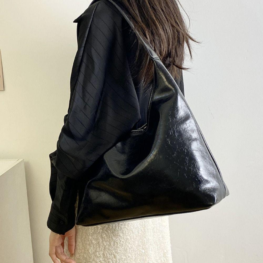 Wine Red Hobo Bag korean Style Tote Bag Casual Underarm Bag  Outdoor