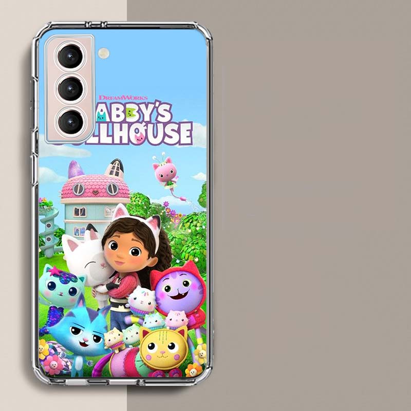 

Cartoon Gabbys Dollhouse Phone Case For Samsung Galaxy S25 Edge S24 S23 FE S21 S20 S10 Plus S22 S26 Ultra Cover Clear Cases TPU Samsung S25 Plus