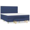 Maison Exclusive - Lattenrost-Bettgestell mit Matratze Blau 180x200 cm Stoff