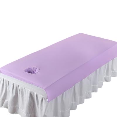 2025 1PC Beauty Salon Bed Sheets SPA Massage Anti-shrink Soft Touching Skin-friendly Cotton Bedding Table Cover With Hole