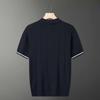 Men's Trendy Korean Style Short-Sleeve Polo Shirt with Half Zipper
