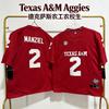 Maglia College Football Texas AM Aggies Uomo Squadra Sportiva Uniforme da Gioco