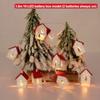 1Set Christmas Led String Lights Illuminated Wooden House Lights Christmas Tree Top Star Lights Starry Sky Decorative Lights