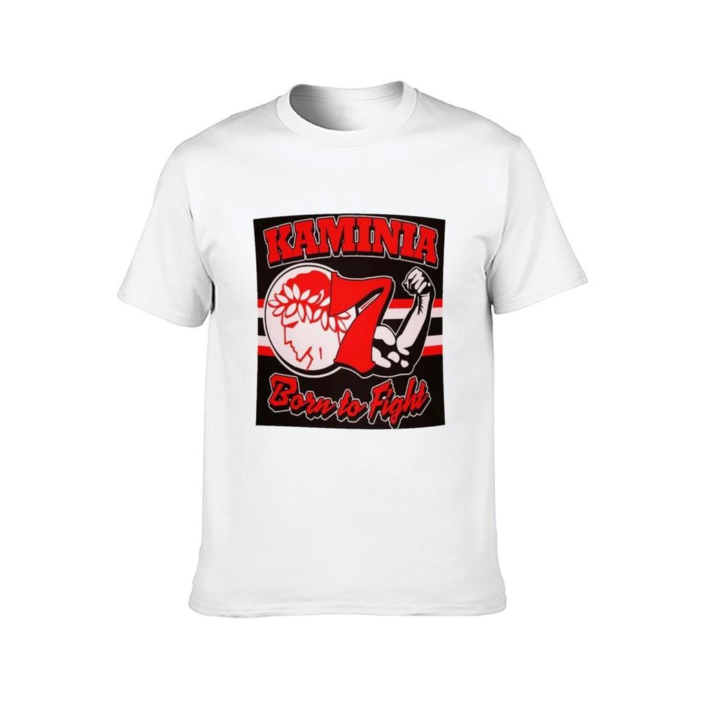 Olympiakos Gate 7 Kaminia TShirt cotton t shirt man t shirts for man graphic funny TShirt