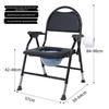 Portable Foldable Toilet Chair for Elderly – Mobile, Home Use Stool