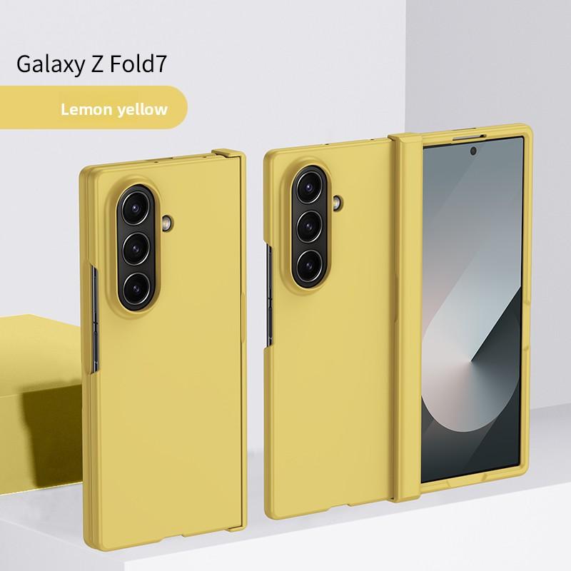 PC Skin Texture Hard Shell Hinge Protection Phone Case for Samsung Galaxy Z Fold 7 6 5 3 4 ZFold7 Full Package Protective Cover