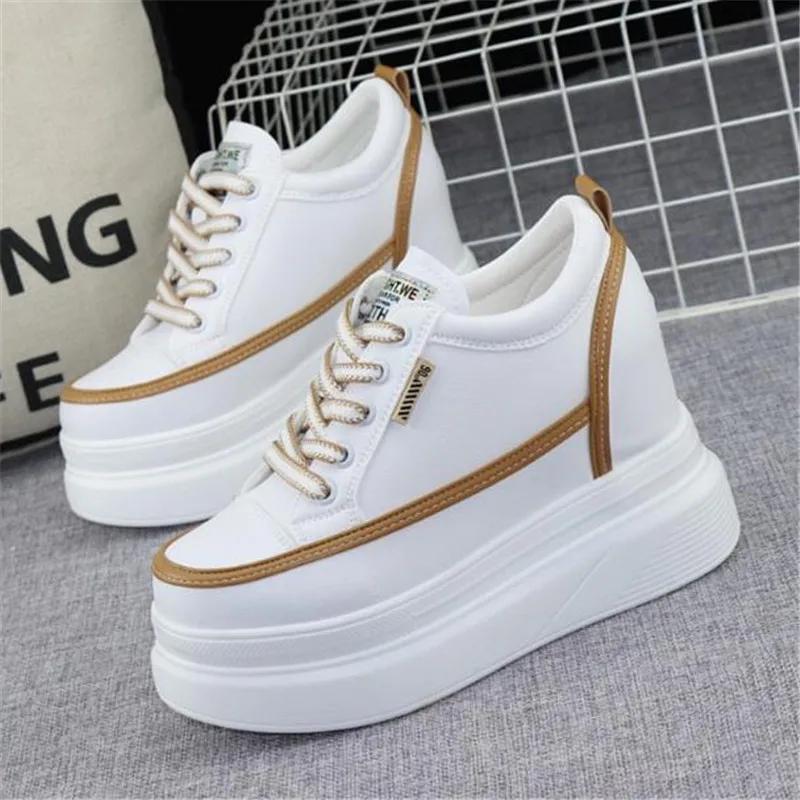 Height Increasing Insole Women's All-Match Platform Muffin Small White Shoes Net Red Man Height Increasing Skinny Non-Slip Shoes