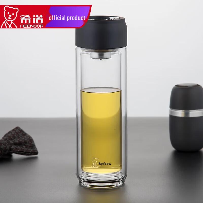 Heenoor Insulated Double-Layer Glass Tea Cup