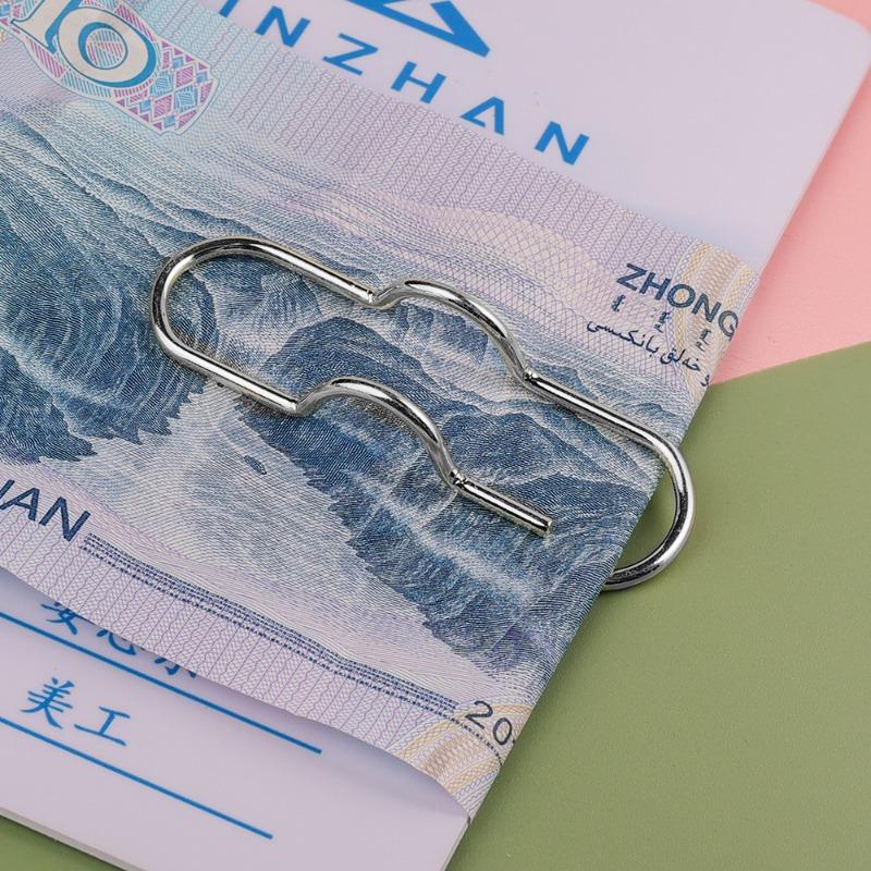 3-1Pcs Paper Clips Metal Pen Holder Clips Multi-functional Fix Clips Journal Document Clip Notebook Pin Pocket Accessories