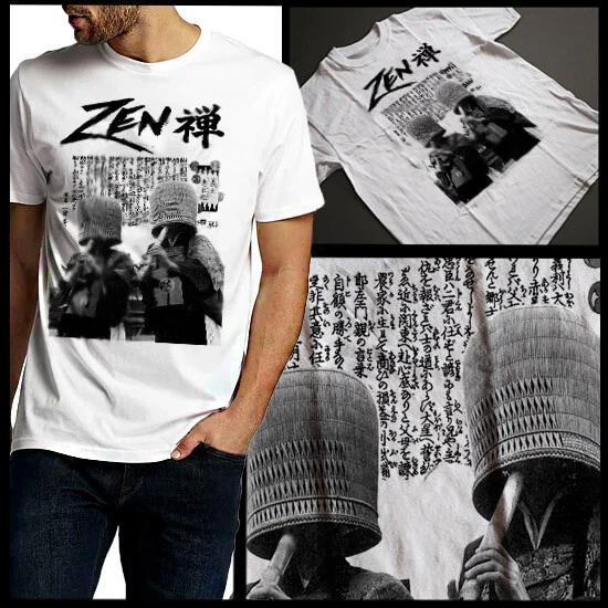 

Samurai Zen Warrior T-Shirt Bushido Code Japanese Kanji Cotton Tee Katana new 3XL