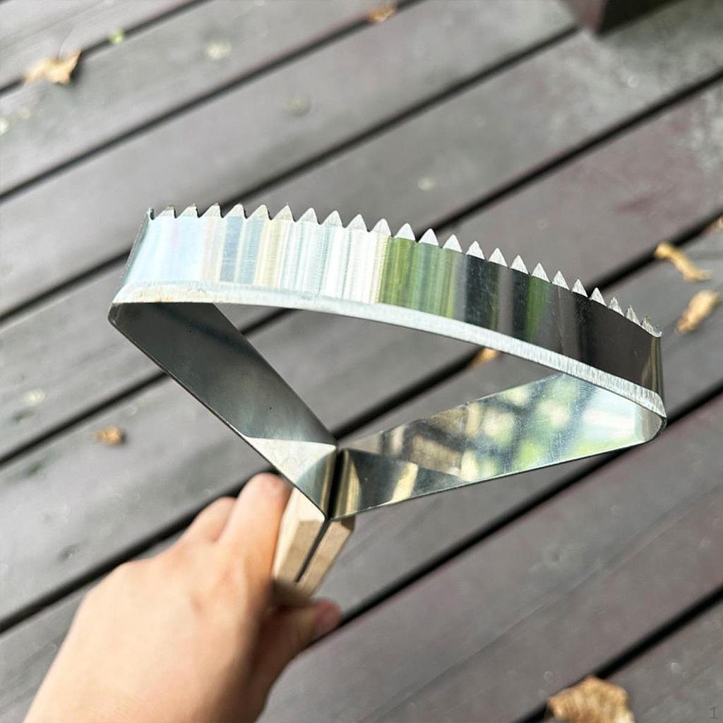 Ręczne narzędzie do skrobania trawy, odchwaszczania, wygodny drewniany uchwyt, wielofunkcyjne do ogrodu