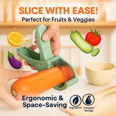 Modern Fruit Slicer and Divider for Bananas, Ham, Cucumbers, and Lemons Kitchen Tool