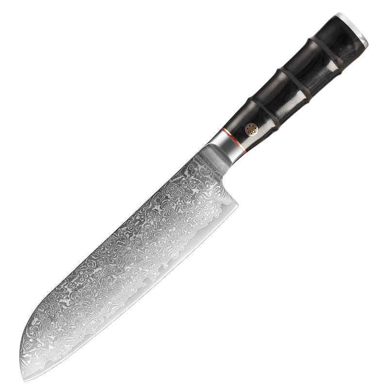 67 Layers Damascus Steel Kitchen Santoku Knife Meat Cleaver Knife Vegetable Cutter Slicer