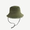New Fashionable Style Bucket Hat Sun Resistant Adjustable Fisherman Cap Fringed Solid Color Summer Sunshade Hat Four Seasons