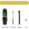 PSLER Universal Rear Frame Sliders - Motorcycle Falling Protection Slider Crash Bar Exhaust Pipe for Z900 Z650 Ninja 400 650 1000 ZX10R ZX6R ZX12R